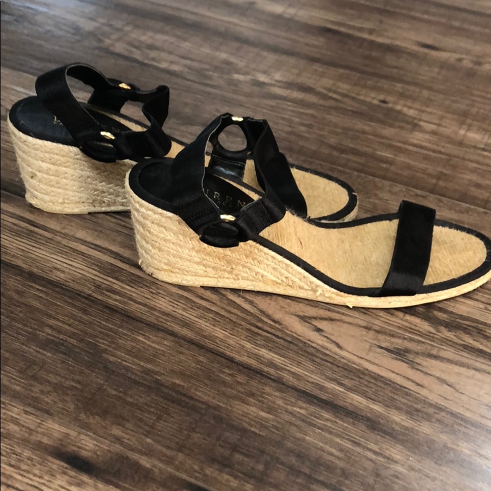 Ralph Lauren wedge espadrilles.